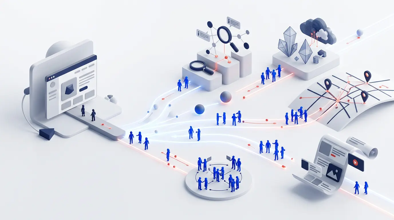 Поиск, сайт, соцсети и контент работают как одна система